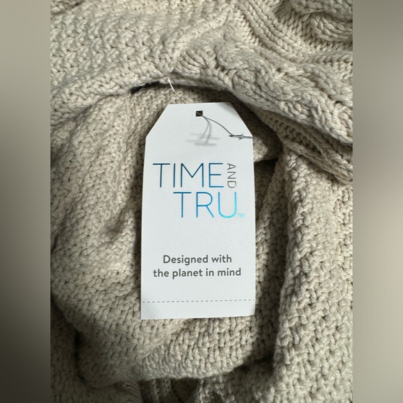 Time and Tru Mock Neck Cable Knit Sweater and Skirt Set, 2-Piece size XL NWT - Picture 8 of 10